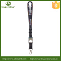 Alta qualidade simplesmente lanyard preto / clip de cordão